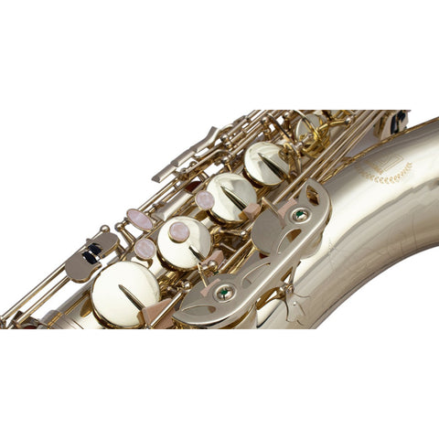 Saxofon Laqueado Tenor Con Estuche Maxima Kfts-100g Dorado