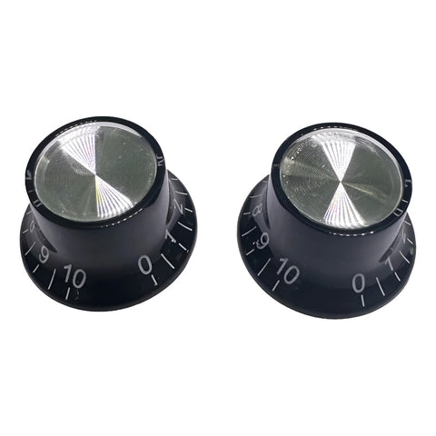 Botones Ejes De 18 Estrías Axlabs Top Hat Knobs Blank Negro