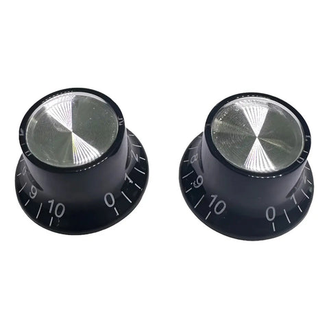 Botones Ejes De 18 Estrías Axlabs Top Hat Knobs Blank Negro