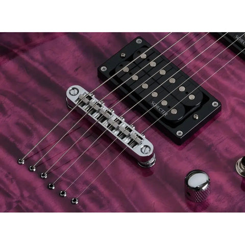 Guitarra Eléctrica Magenta Electrico Schecter C6 Plus Ema Diestro Electric Magenta Palo De Rosa