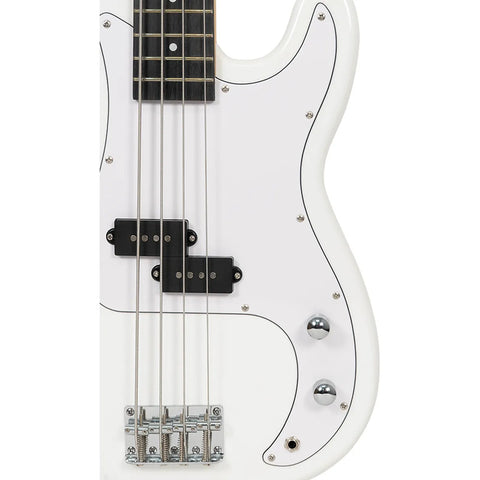 Bajo Mars Eléctrico Cuerdas Mod. Pb-4 Activo Solid Blanco Diestro Blanco