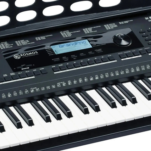 Teclado Digital Profesional De 61 Teclas Keyboard Kosmos-kb Negro