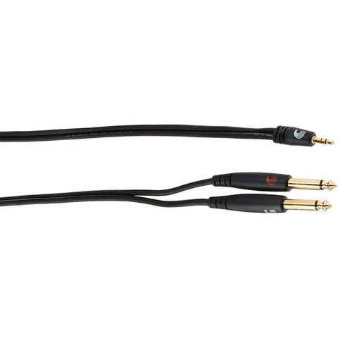 Cable Audio 3.5 Mm A 2 De 6.3 Mm 1.8 Mts D'addario Pw-mpts-06