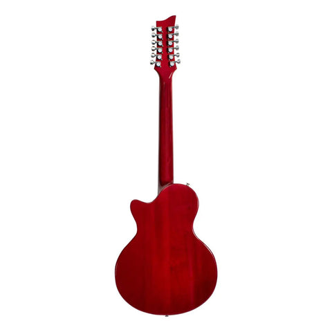 Guitarra Eléctrica 12 Cuerdas Mars Single Cut 12 Strings Csu Color Naranja Oscuro Material Del Diapasón Palisandro Orientación De La Mano Diestro Palo De Rosa