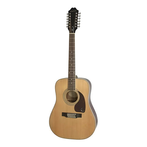 Guitarra Acústica 12 Cuerdas EpiPhone Dr-212 Dreadnought Natural Diestro