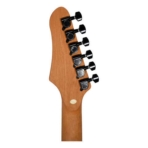 Guitarra Eléctrica Mars Metallic Finished Silver Metal Plata Diestro Plateado