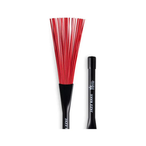 Par Escobillas Retráctiles Y Rapida Jazz Rake Vic Firth Bjr Negro