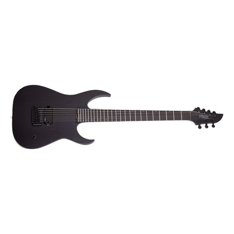 Guitarra Schecter Electrica 7 Cuerdas Km-7 Mk-iii Ex Black S Diestro Negro Ébano