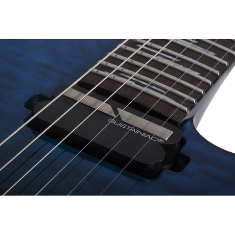 Guitarra Schecter Reaper-6 Fr S Elite Deep Ocean Blue Diestro Azul Ébano