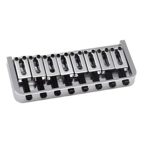 Puente Axlabs 8-string Hardtail Bridge-string-through-body Plateado