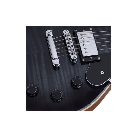 Schecter Solo-ii Custom Guitarra Eléctrica Black Burst Trans Orientación De La Mano Diestro Negro