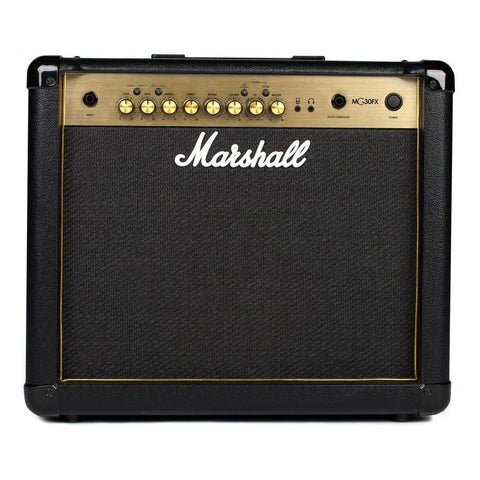 Amplificador Combo Para Guitarra 30w, Marshall Mg30gfx Negro/oro