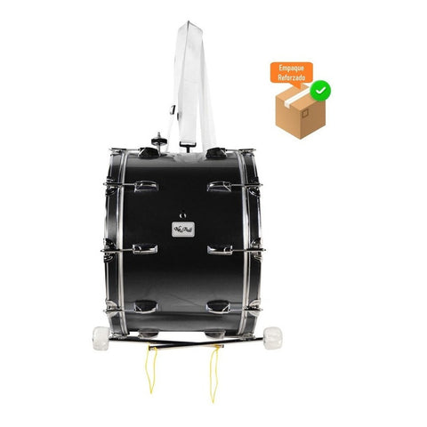 New Beat Nbmd-2020c Blk Tambora 20 X 20 Pulgadas Y Baquetón