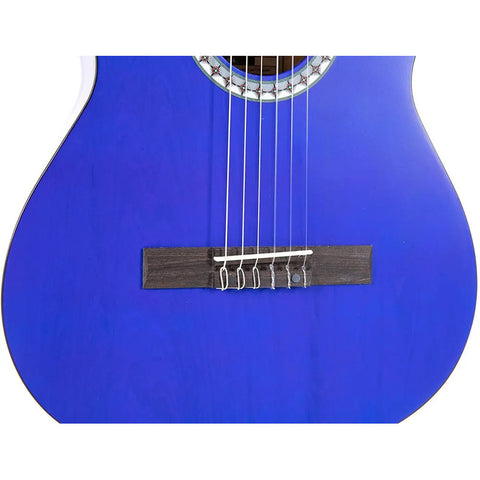 Guitarra Clásica Concert Escala 3/4 Color Azul Gewa Ps510145 Azul Marino