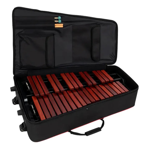 Kit Xilófono + Pad + Atril + Mochila Ruedas Ludwig Lac2973sp Naranja Oscuro