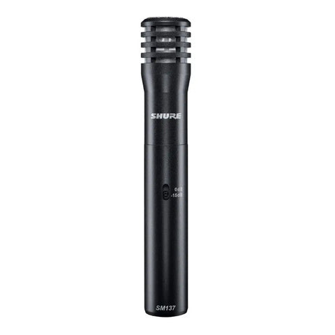 Microfono P/ Amplificacion De Audio Original, Shure Sm137 Negro