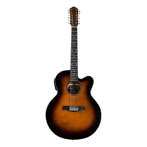 Guitarra La Sevillana Electroacústica Ju-1200ceq Sombreado Material Del Diapasón Maple Orientación De La Mano Diestro