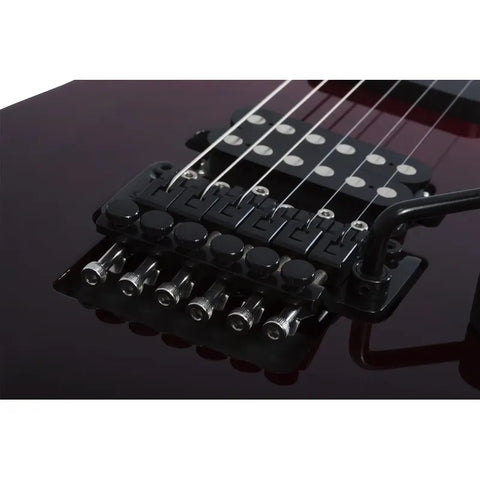 Guitarra Eléctrica Schecter Reaper-6 Fr S Elite Blood Burst Diestro Marrón Wenge