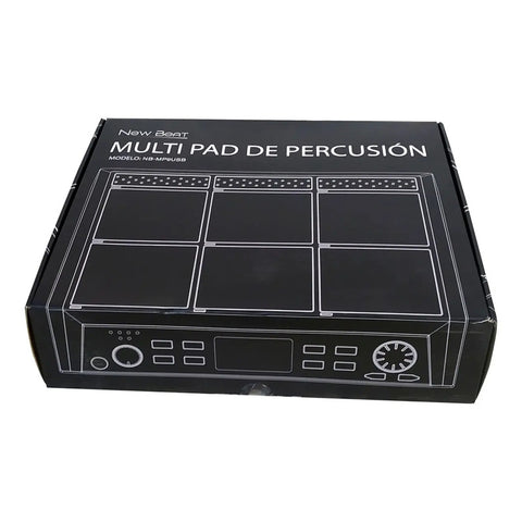Multi Pad De Batería Con 9 Pads New Beat Nb-mp9usb Negro