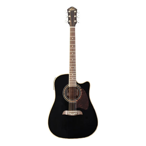 Guitarra Electroacústica Oscar Schmidt Og2ce 6 Cuerdas Black Brillante Dreadnought Diestro