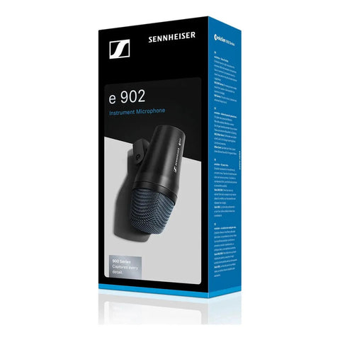 Sennheiser E902 Micrófono Instrumento Tuba/bajo/bombo/amps Negro
