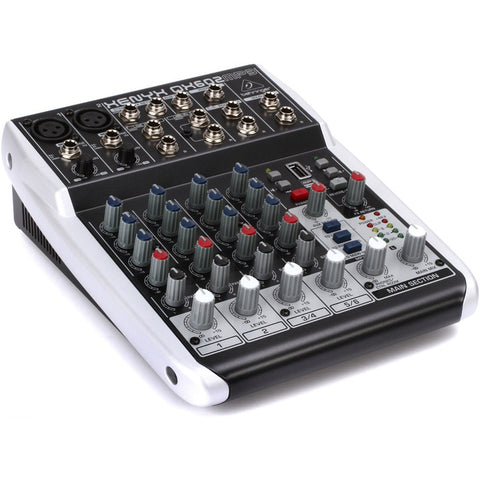 Mezclador De Efectos, 6 Entradas, Usb, Behringer Qx602mp3