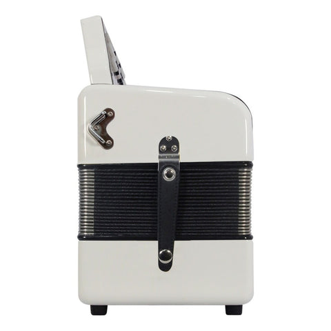 Acordeón Blanco De 31 Botones Tono De Fa Moretti Milan Fbbeb