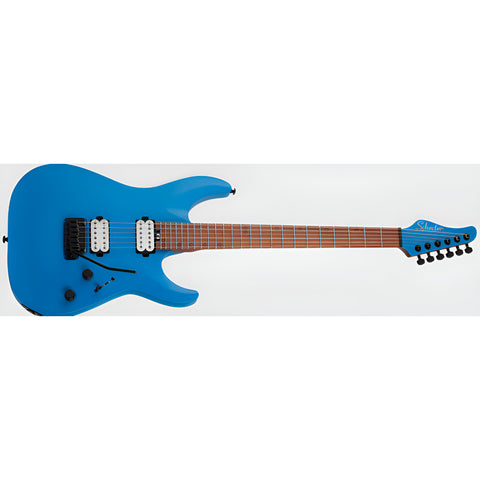 Guitarra Elect Satin Royal Sapphire Schecter Aaron Marsh Diestro Azul Claro Arce Tostado