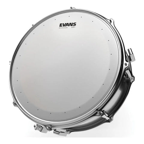 Evans B14hdd Parche 14 Tarola Hd Dry Aspero Rugoso Blanco Transparente