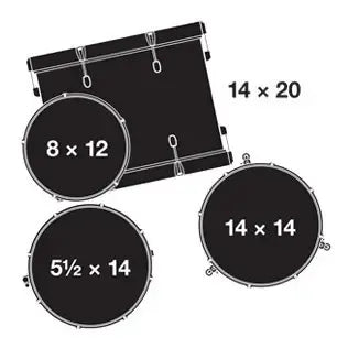 Bateria 4 Pzs Desvanecido Gretsch Catalina Club Ct1j404saf Desvanecido