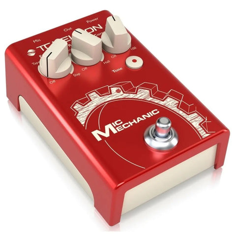 Pedal Procesador D/efectos P/guita Tc Helicon Mic Mechanic 2 Rojo