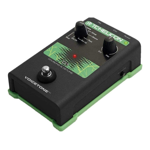 Pedal Tc Helicon Voicetone D1 Efecto Double Negro Para Micrófono