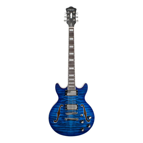 Guitarra Eléctrica 6 Cuerdas Mars Modelo Jazz Satin Blue Color Azul Material Del Diapasón Palisandro Orientación De La Mano Diestro Palo De Rosa