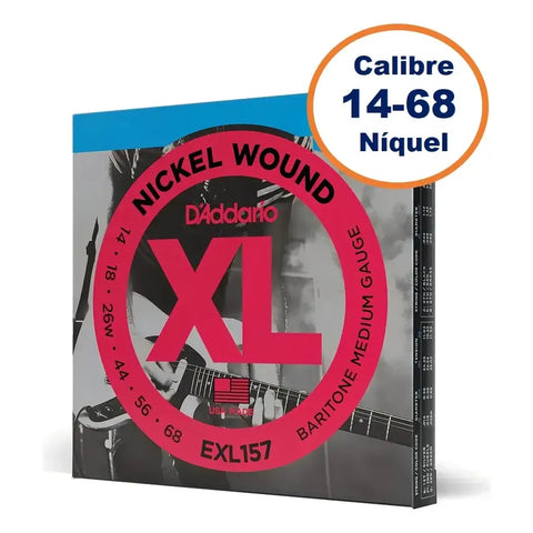Encordadura Para Guitarra Eléctrica 014-068 D'addario Exl157