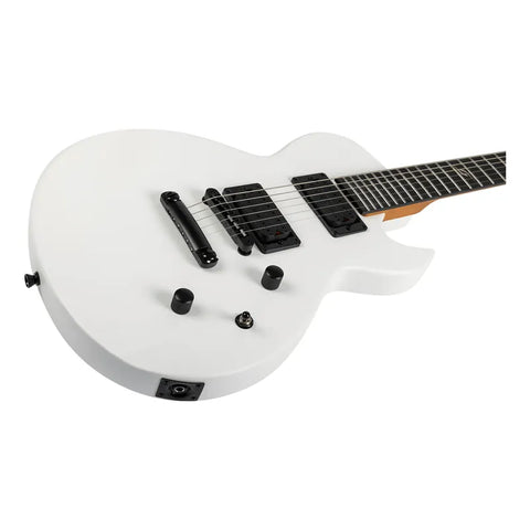 Guitarra Eléctrica Tipo Les Paul Spira L-400 Satin White Diestro Blanco Ébano