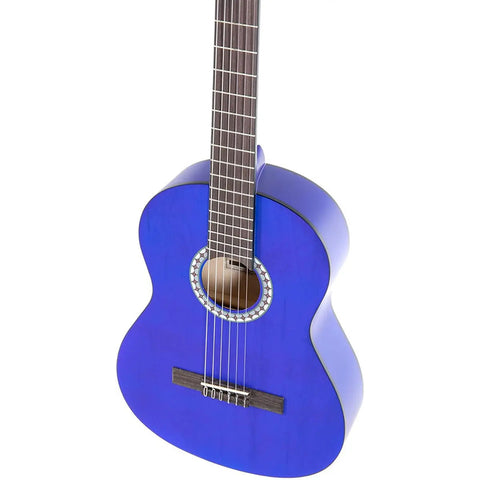 Guitarra Clásica Concert Escala 3/4 Color Azul Gewa Ps510145 Azul Marino