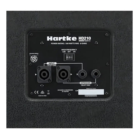 Caja Gabinete Bajo 2x10 Hartke Hd210 Negro 500w Hydrive Compacto
