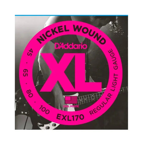 Encordado D'addario Eps-170 Para Bajo Eléctrico 4 Cuerdas .045-.100