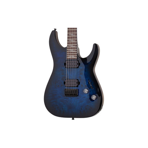 Guitarra Eléctrica Schecter Omen Elite-6 Blue Burst Azul Orientación De La Mano Diestro