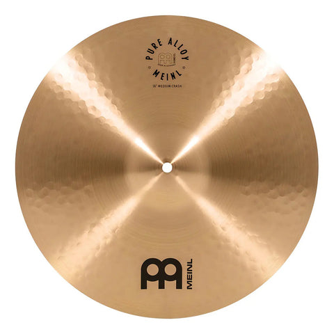 Platillo Crash Mediano Meinl 16  Pure Alloy Dorado Batería