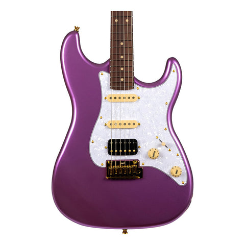 Guitarra Eléctrica Stratocaster Jet Guitars Js-480 Violeta Material Del Diapasón Palisandro Orientación De La Mano Diestro