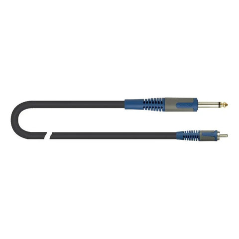 Cable Adaptador Quiklok 2m Jack 6.3 A Rca Negro Modelo Rksa/128-2