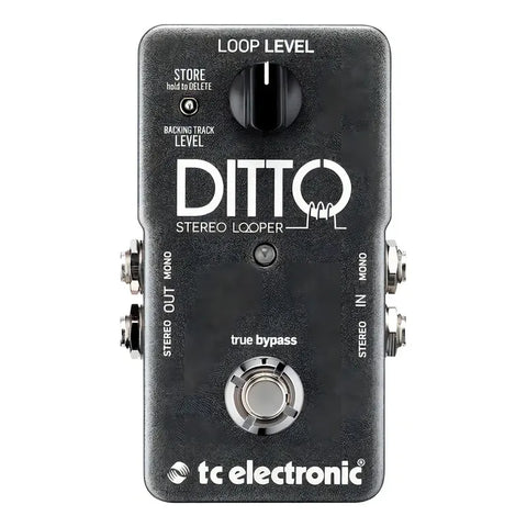 Tc Electronic Pedal Ditto Stereo Looper 5 Min 12 Meses Negro
