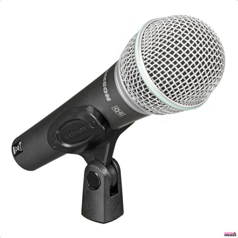 Micrófono Dinámico Samson Q6 Ideal Voces Gris