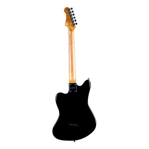 Guitarra Eléctrica Black De 6 Cuerdas Jet Guitars Jj-350 Diestro Negro Maple
