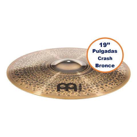 Platillo Crash Bronce 19 Pulgadas Pure Alloy Custom Meinl Pac18mtc