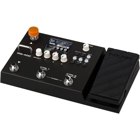 Pedal Multiefectos Nux Mg-400 Para Guitarra Bajo Y Voz Neg Negro