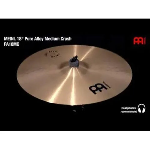 Meinl Pa18mc Platillo Medium Crash 18 Pulgadas Pure Alloy