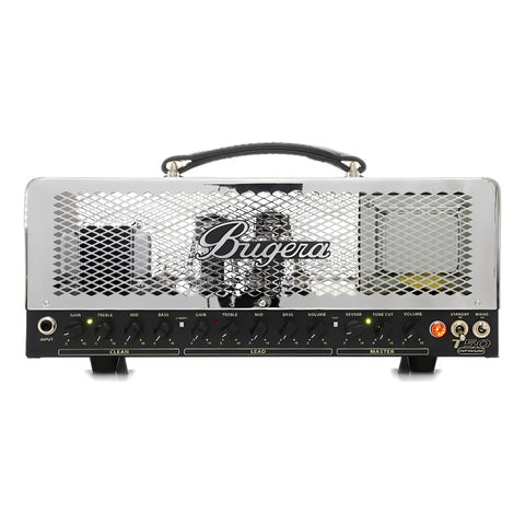 Cabezal Amplificador P/guit. Valvulas, Bugera T50 Infinium Plateado/negro