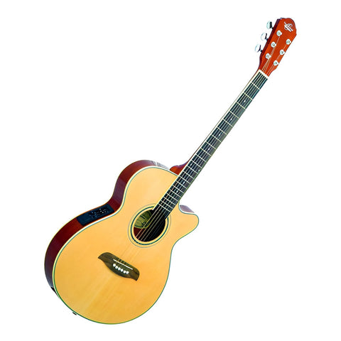 Oscar Schmidt Og8ce Nat Guitarra Electroacústica Folk Nat Color Natural